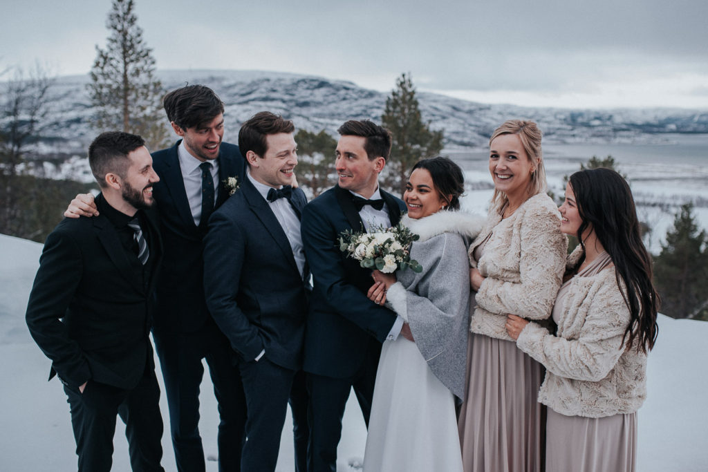 Gruppebilder med forlovere
