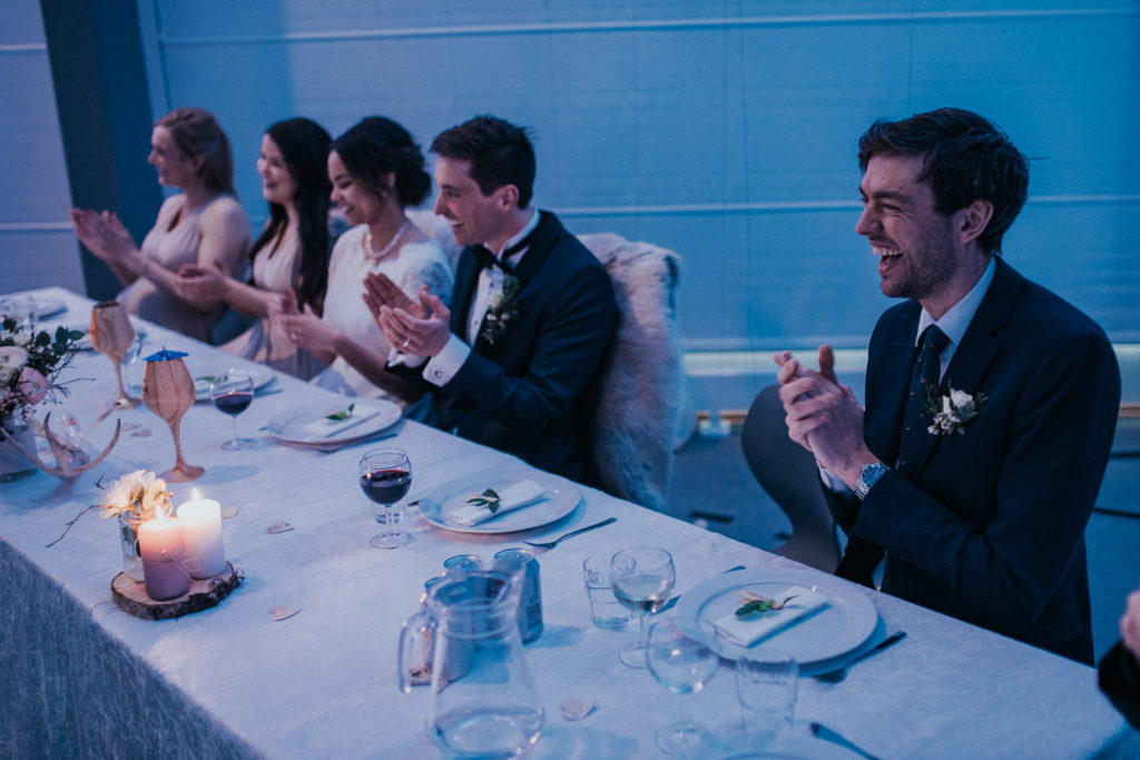 Guests are having so much fun at a wedding party