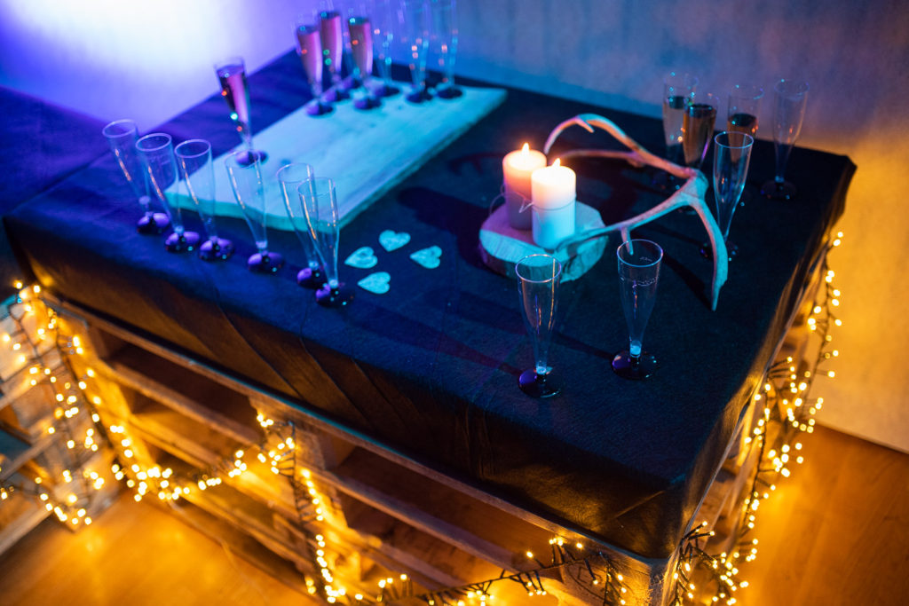 Pretty decor at wedding reception