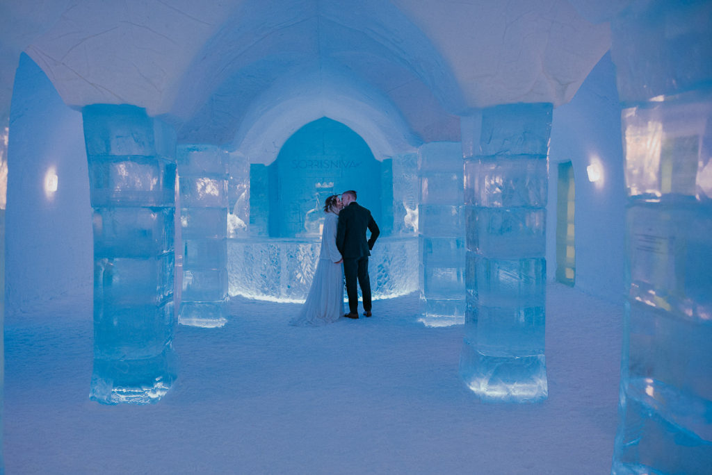 Getting married in ice hotel will be an unforgettable experience for the couple and the guests
