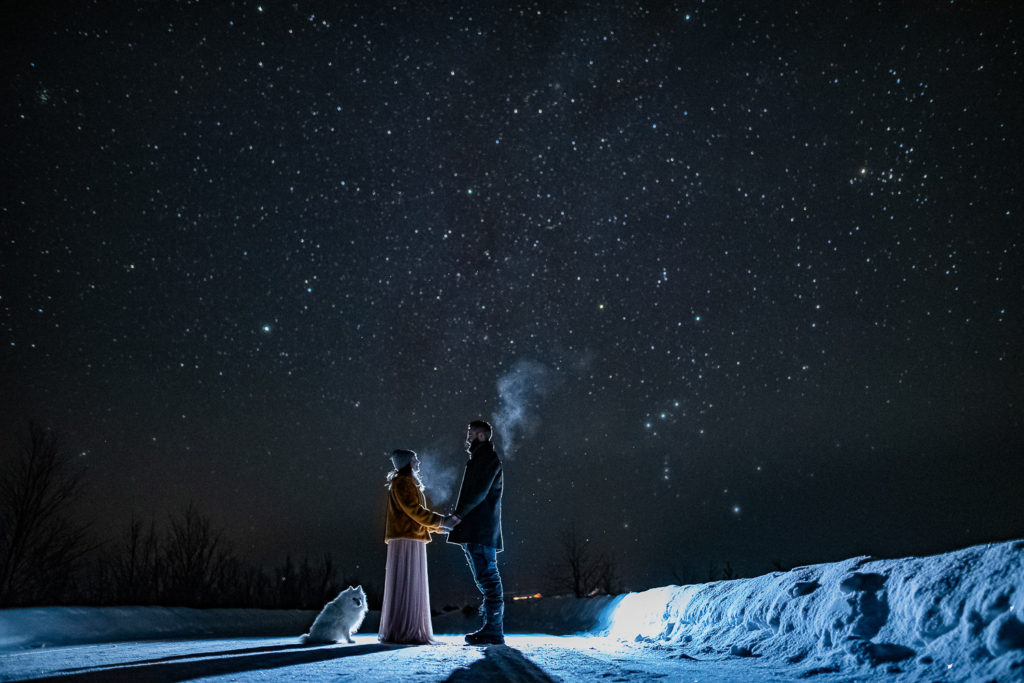 Vinterbryllup under stjernehimmel i Alta Finnmark og Troms