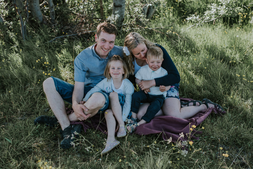 Familiefotografering sommerbilder på Isnestoften 