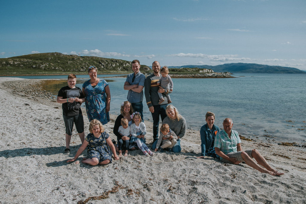 Storfamilie feirer bursdag på Isnestoften  i Finnmark