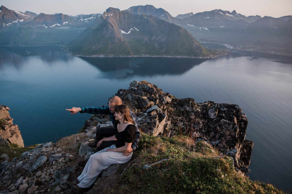 Adventure hiking photo session on Senja Norway