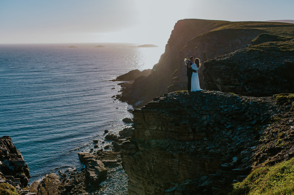 Norway elopement photographer captured a beautiful couple that just eloped in Northern Norway in Sørøya