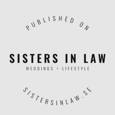 Published on Sisters in Law badge - scandinavias biggest wedding blog