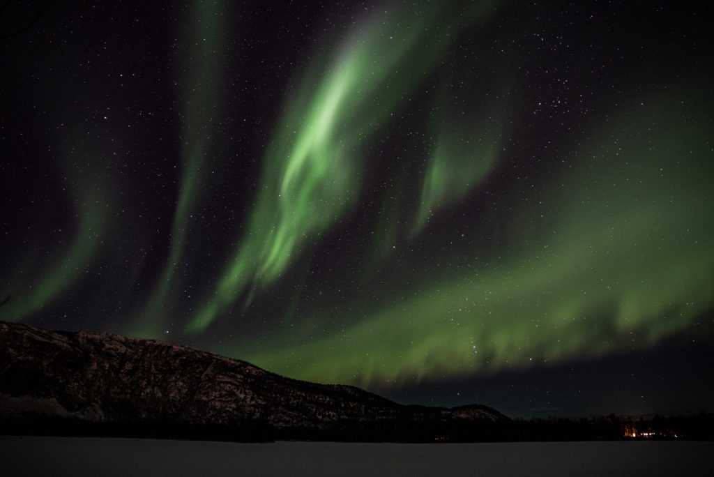 Aurora Borealis show captured in Alta Norway by photographer TS Foto Design