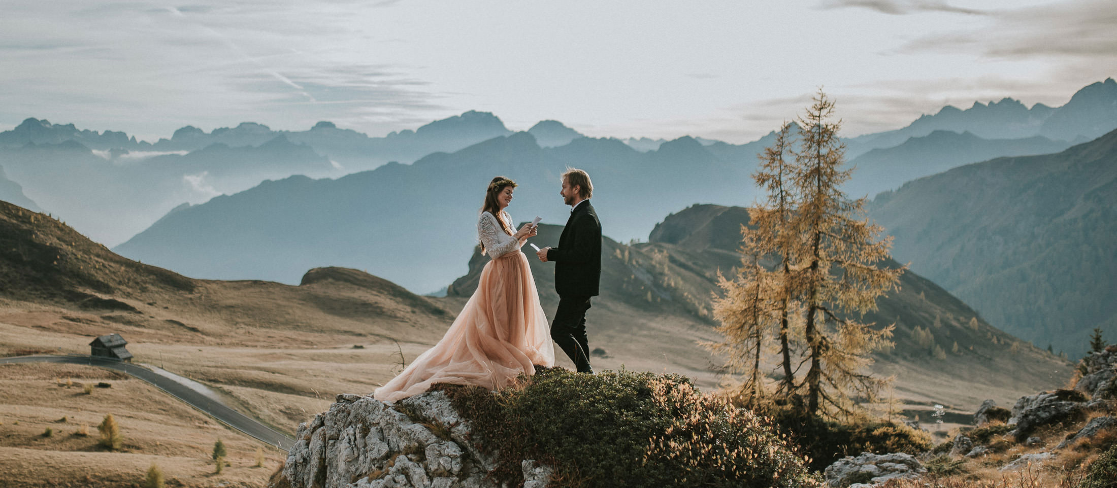 Vow renewal among mesmerizing landscapes of Italian Dolomites - captured by wedding photographer TS Foto Design