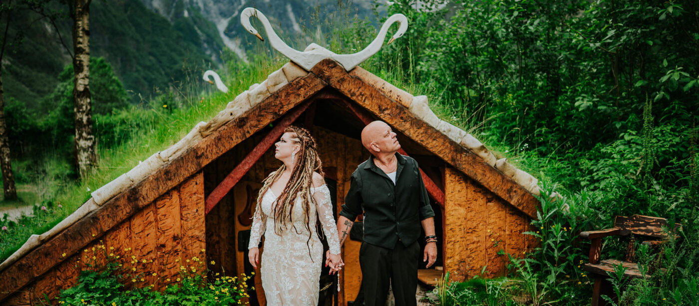 A viking elopement in Norway - Gudvangen viking wedding by photographer TS Foto Design