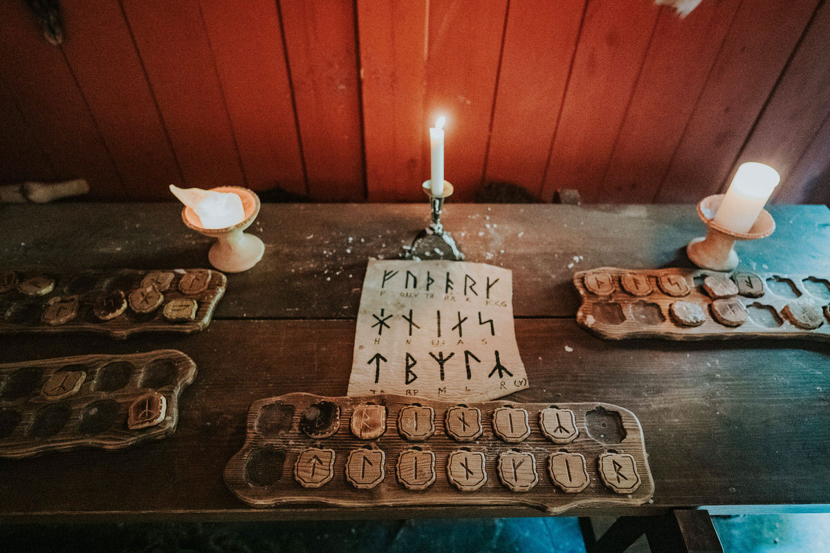 Viking runes in Gudvangen village