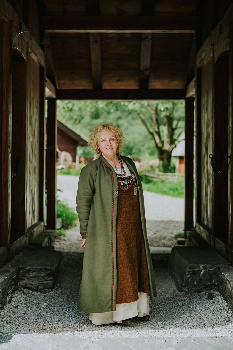 Sweet older viking lady in Gudvangen Norway