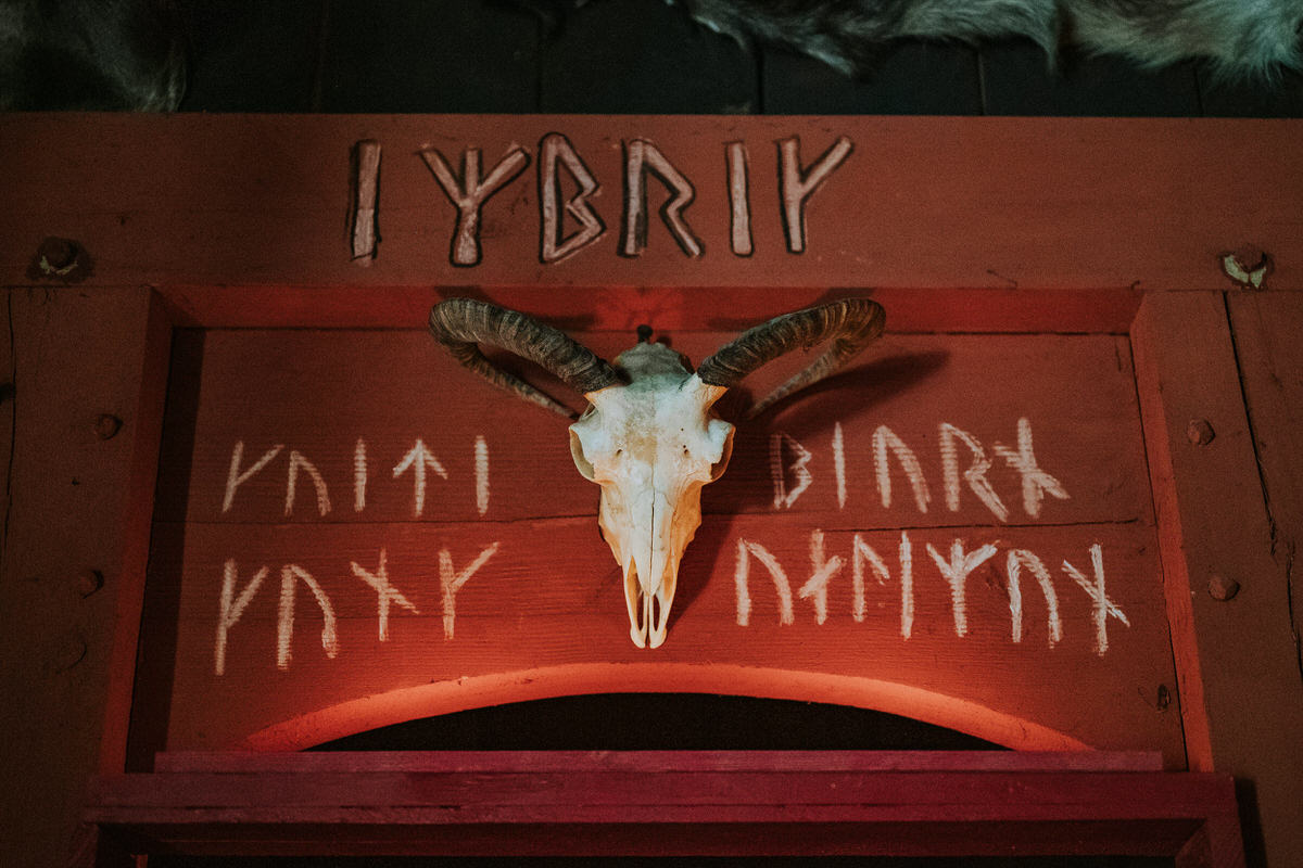 Viking runes in Gudvangen village